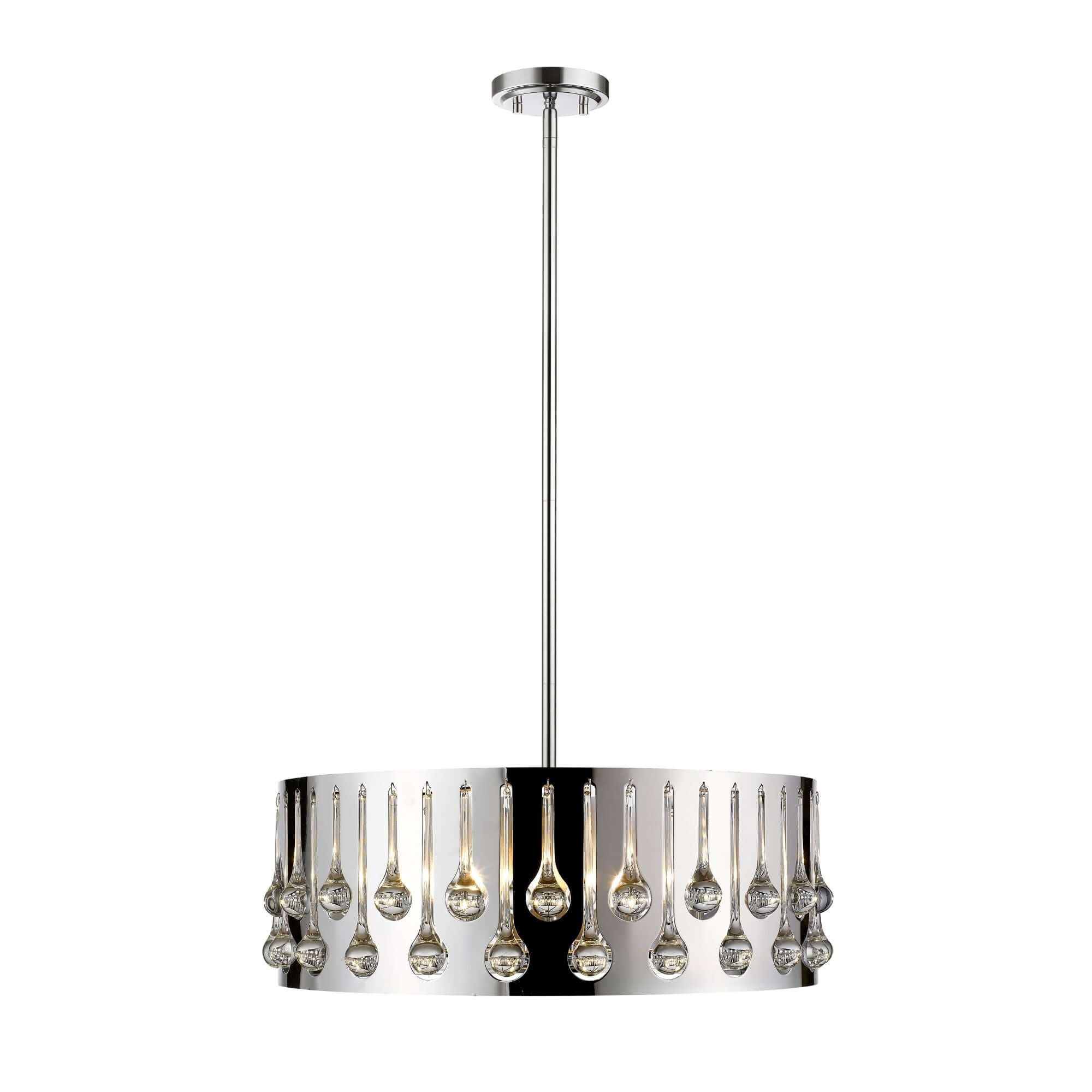 Oberon 6 Light Chandelier Chrome