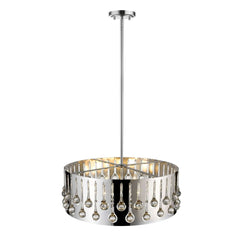 Oberon 6 Light Chandelier Chrome