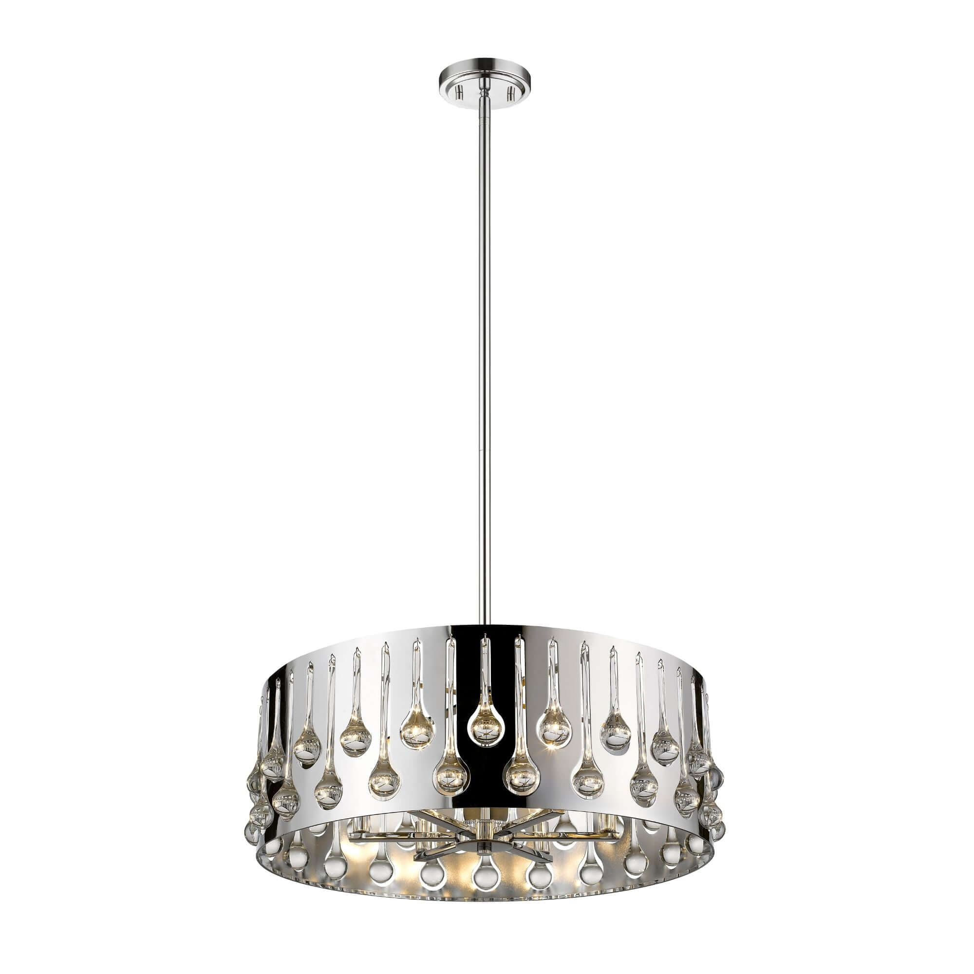 Oberon 6 Light Chandelier Chrome