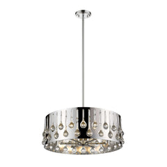 Oberon 6 Light Chandelier Chrome