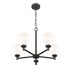 Oren 5 Light Chandelier Matte Black