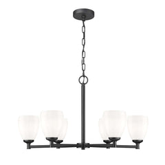 Oren 6 Light Chandelier Matte Black
