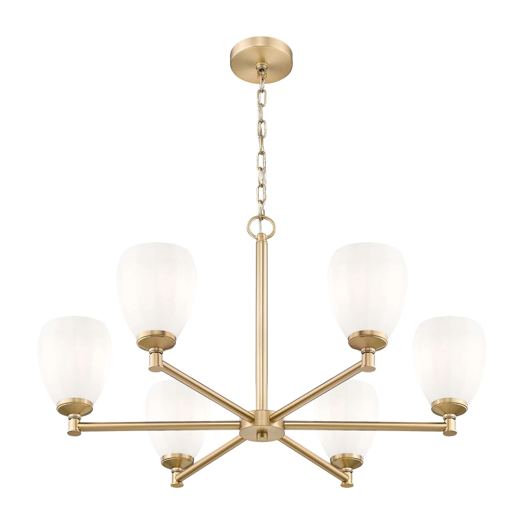 Oren 6 Light Chandelier Modern Gold