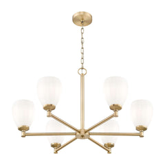 Oren 6 Light Chandelier Modern Gold