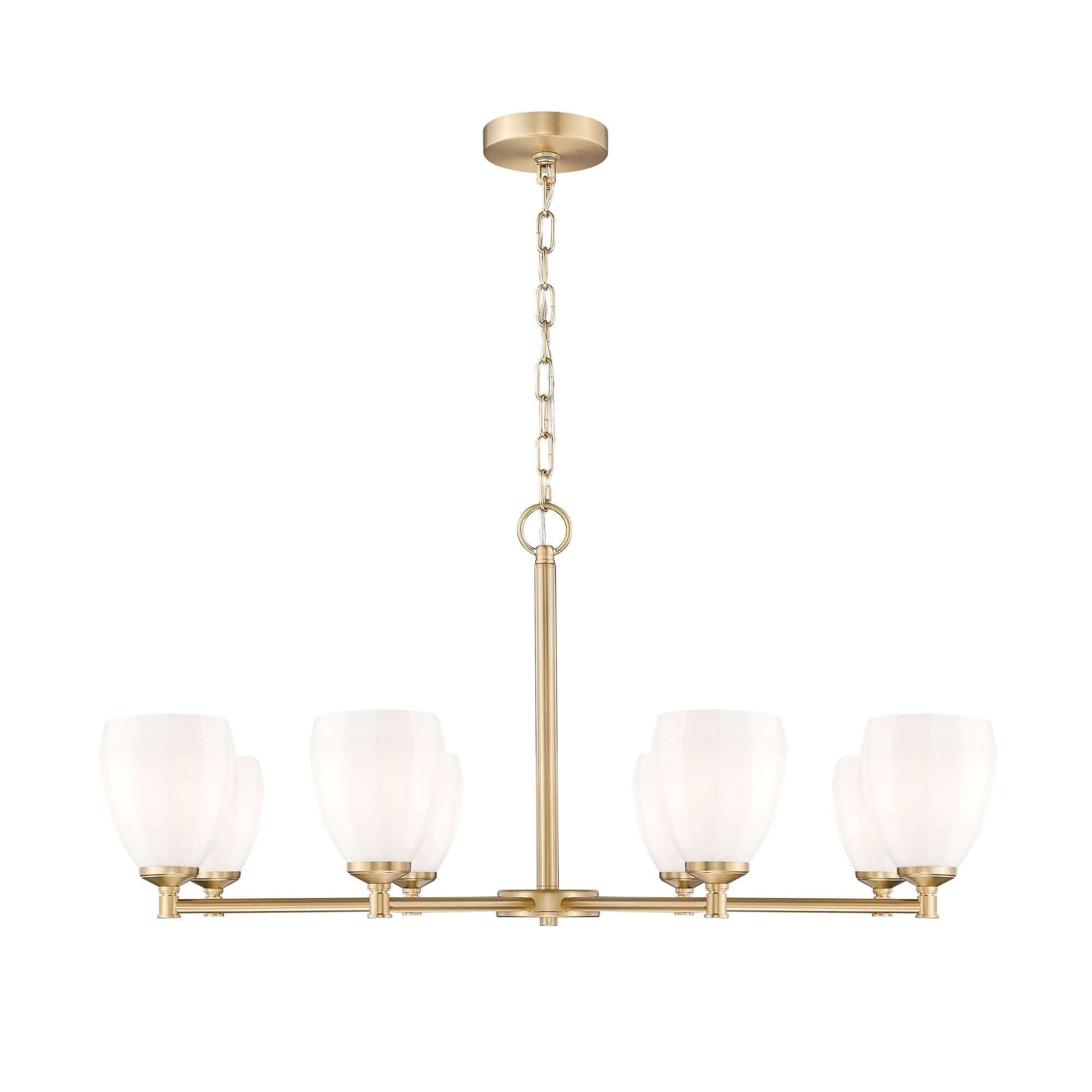 Oren 8 Light Chandelier Modern Gold