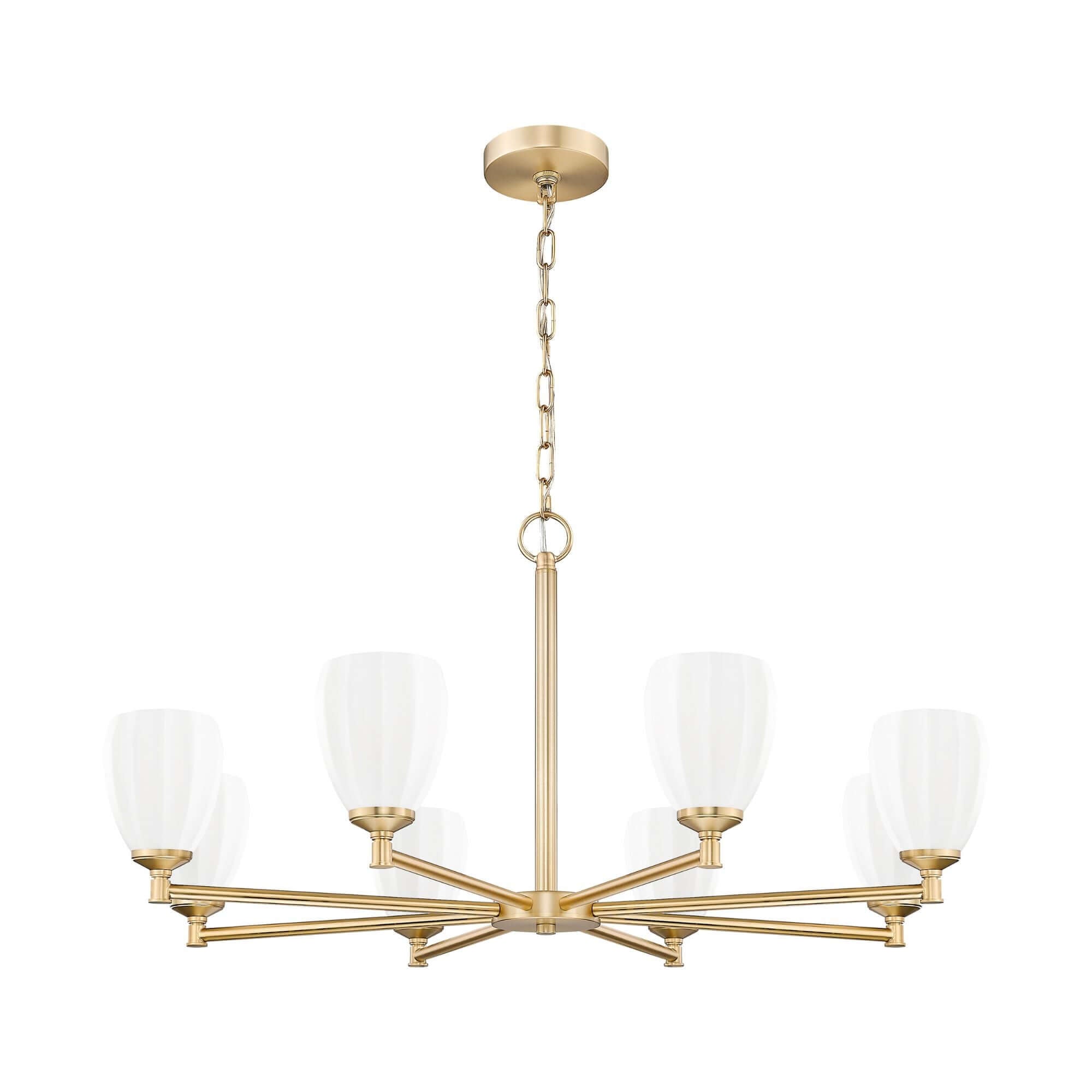 Oren 8 Light Chandelier Modern Gold