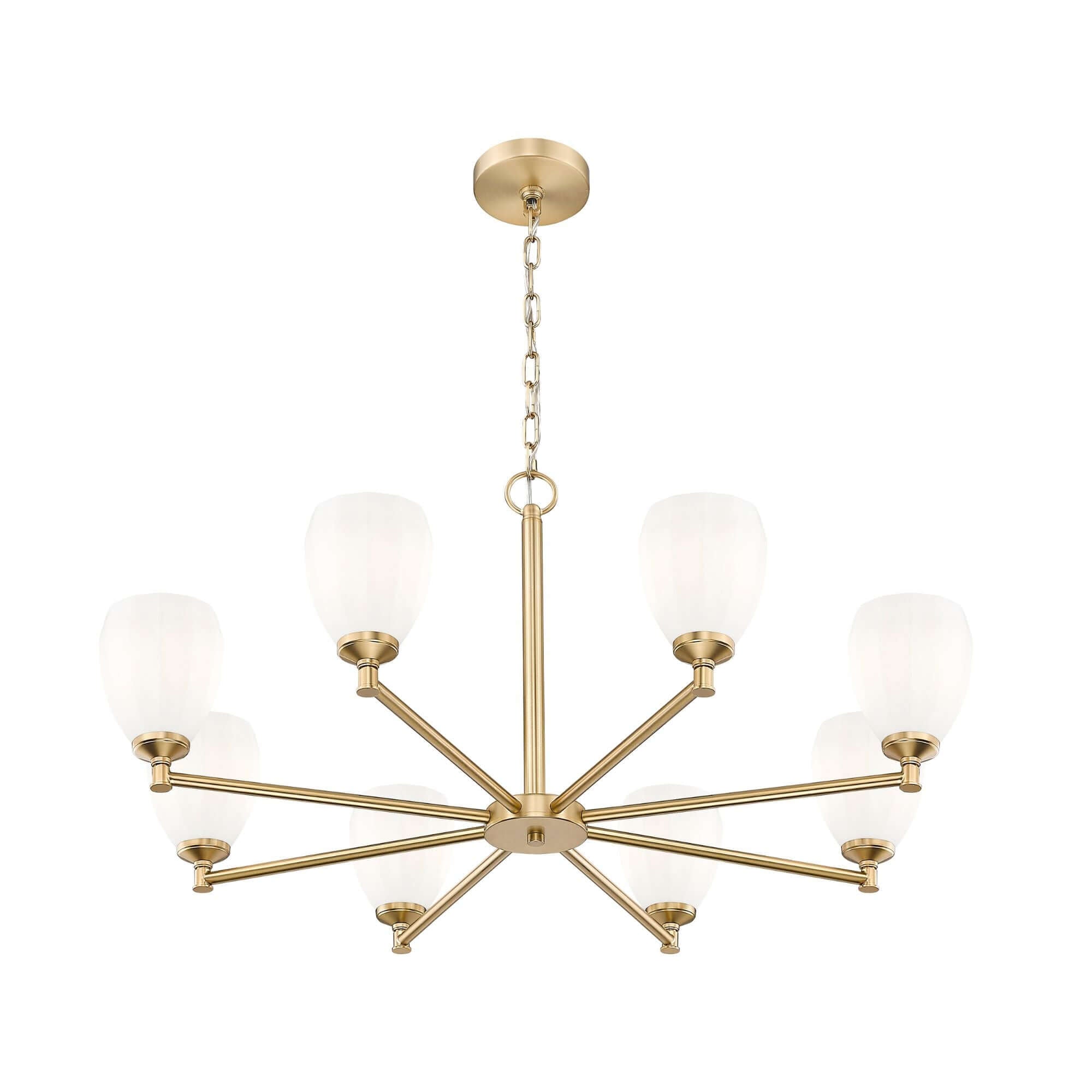 Oren 8 Light Chandelier Modern Gold