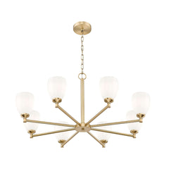 Oren 8 Light Chandelier Modern Gold