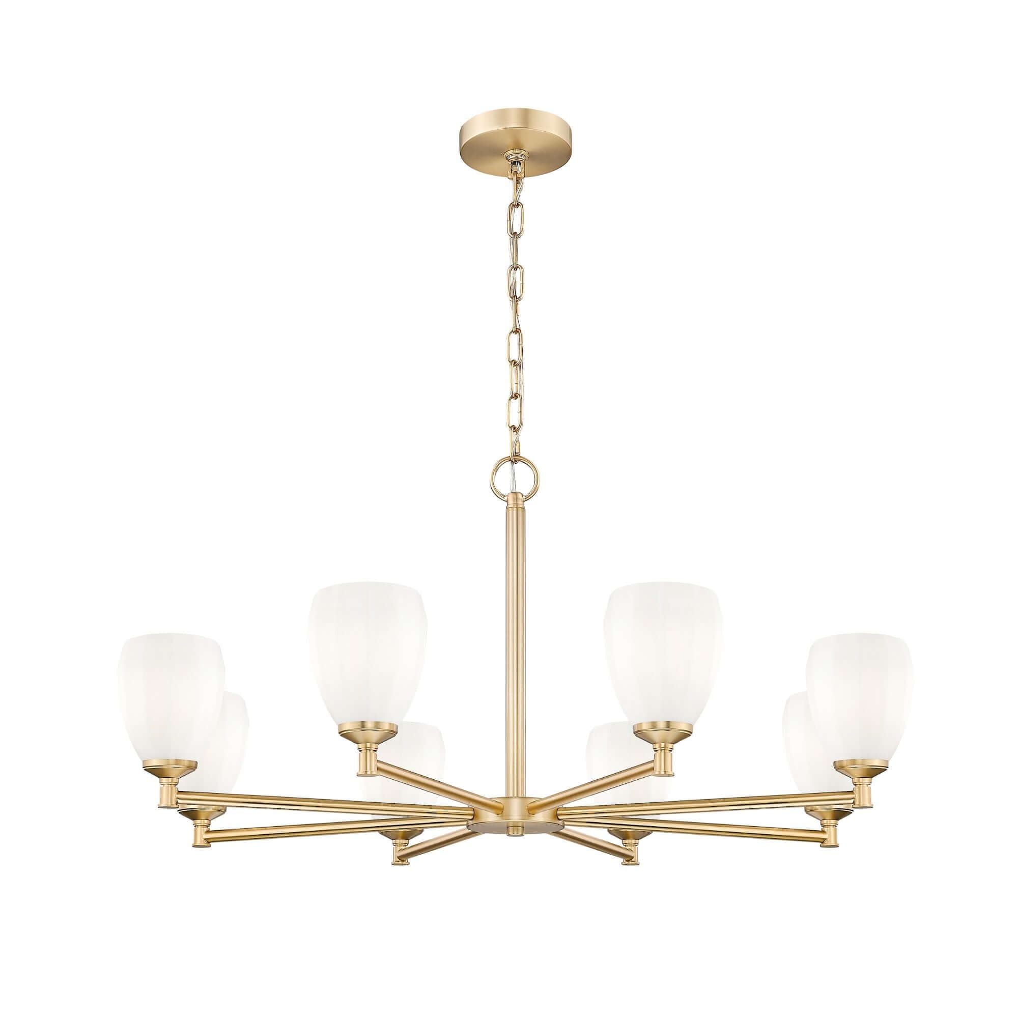 Oren 8 Light Chandelier Modern Gold