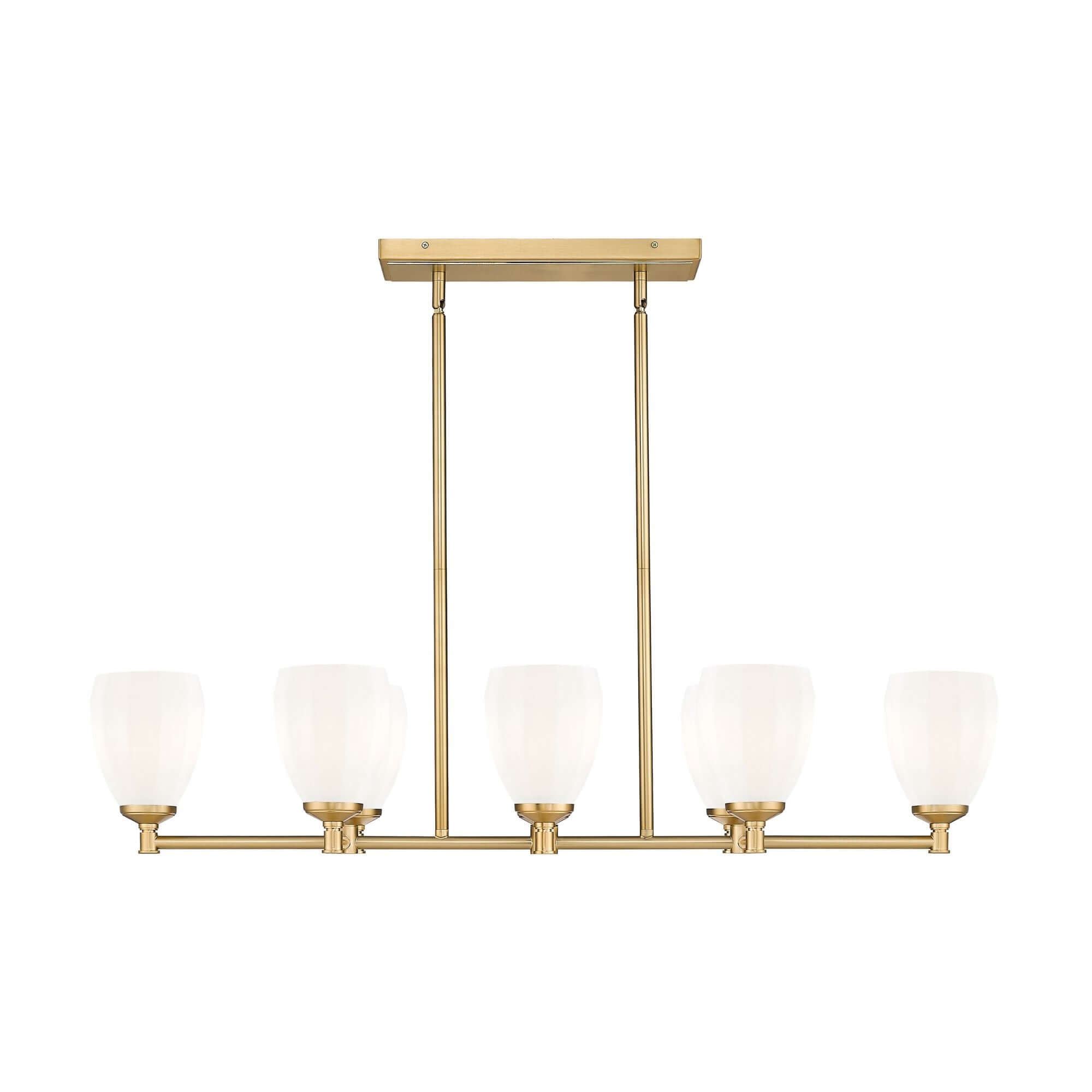 Oren 8 Light Linear Chandelier Modern Gold