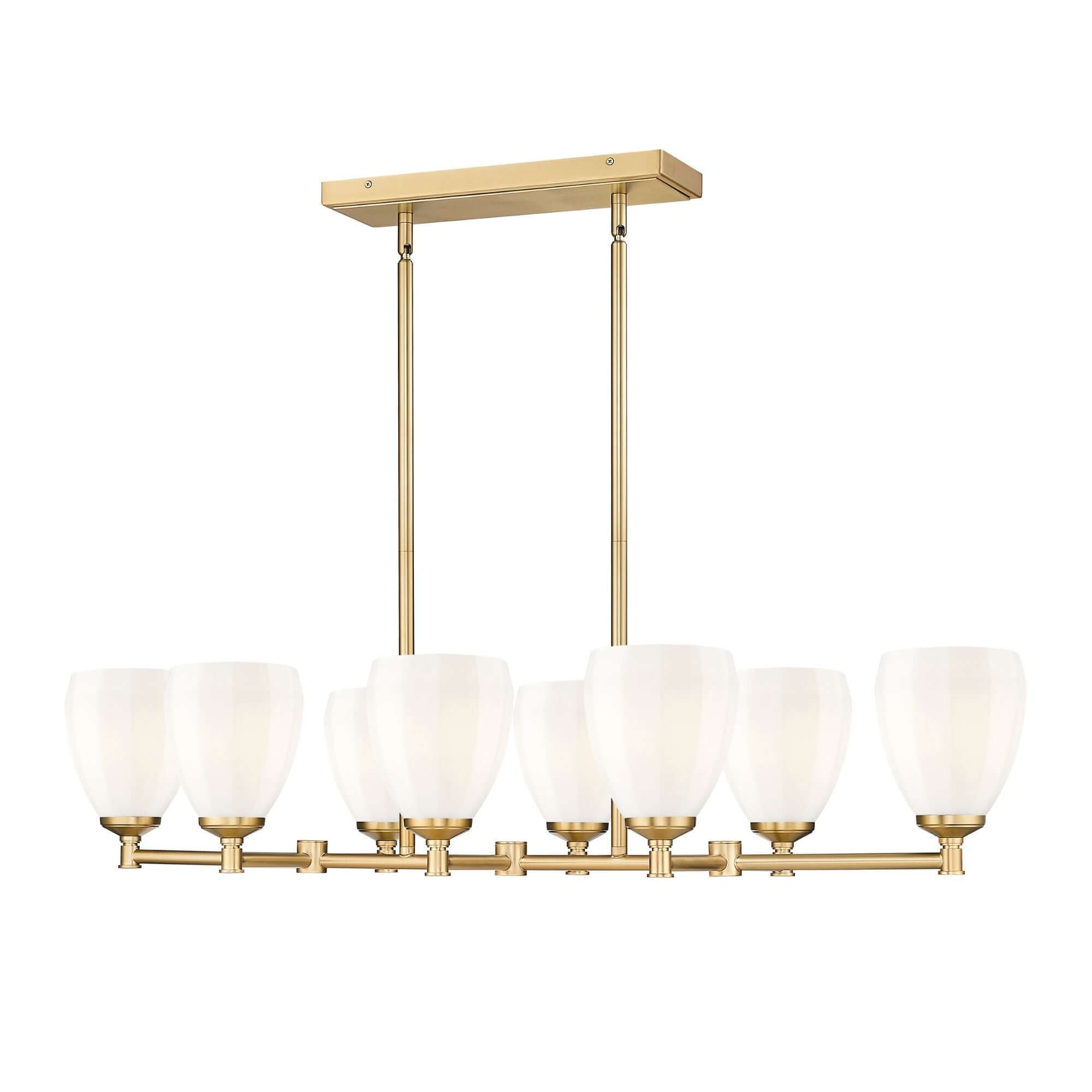 Oren 8 Light Linear Chandelier Modern Gold