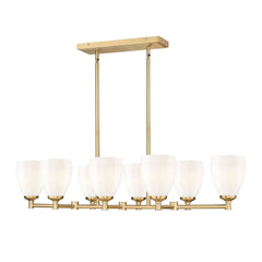 Oren 8 Light Linear Chandelier Modern Gold