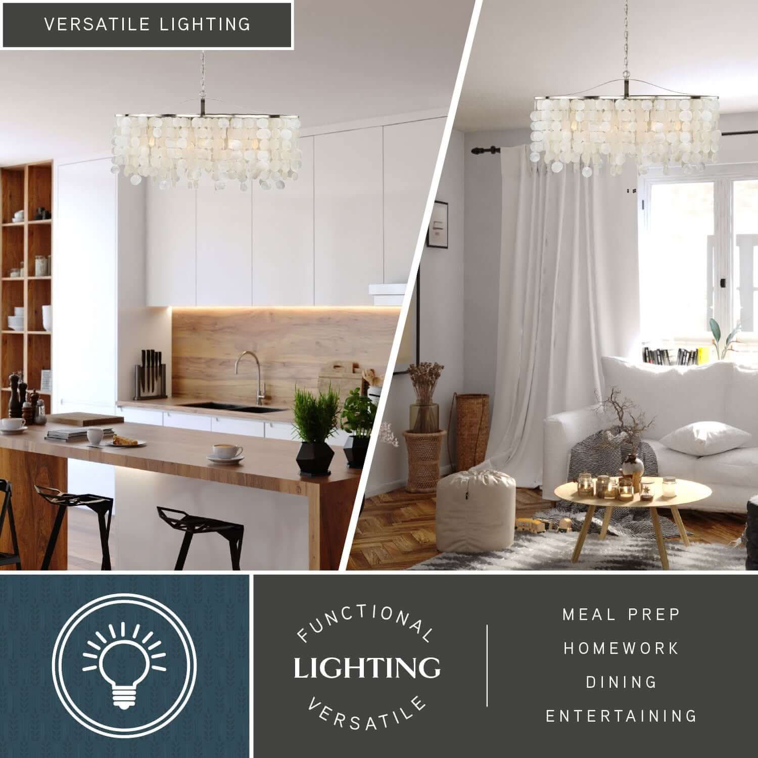 Elsa 5-Light Linear Chandelier