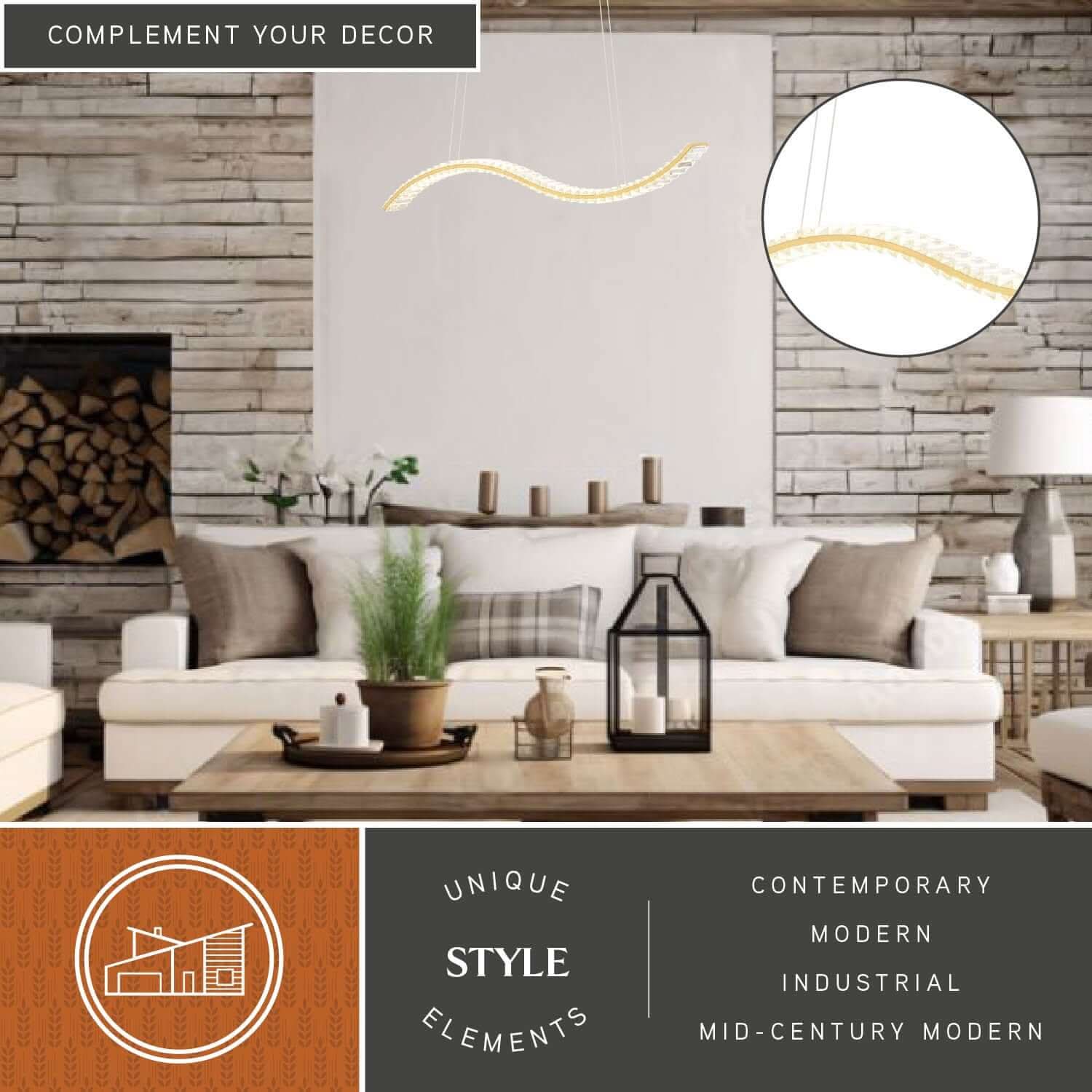 Edgewater LED Linear Chandelier