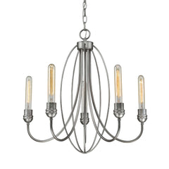 Persis 5 Light Chandelier Old Silver