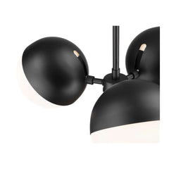 Realm Sphere 3 Light Chandelier Matte Black