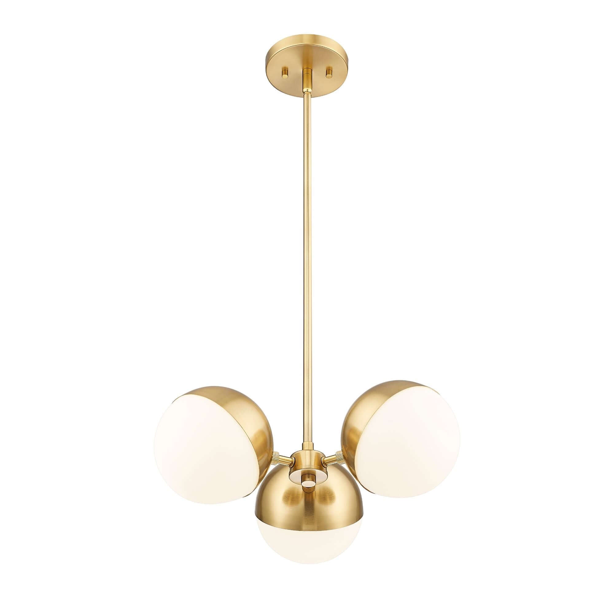 Realm Sphere 3 Light Chandelier Modern Gold