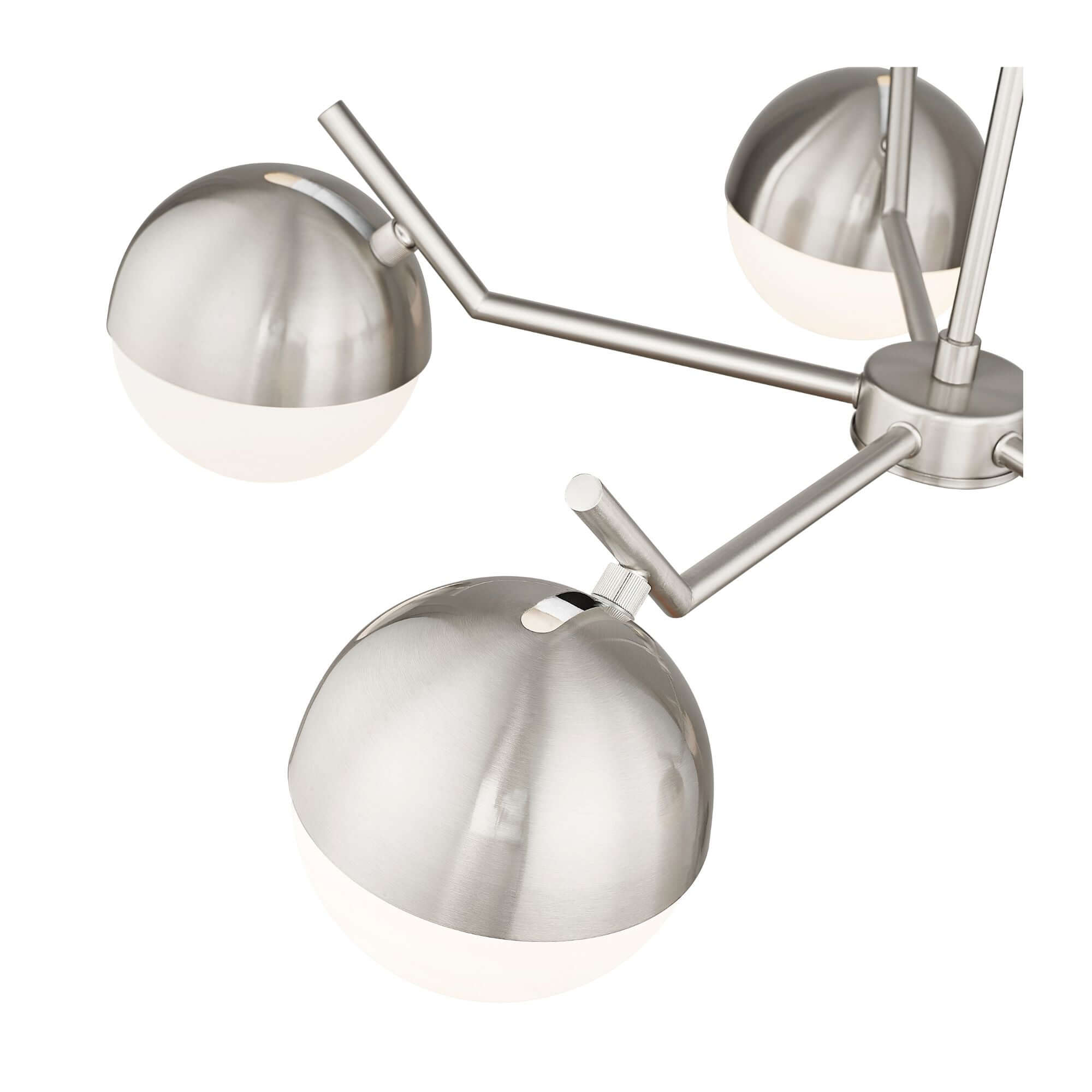 Realm Sphere 5 Light Chandelier Brushed Nickel