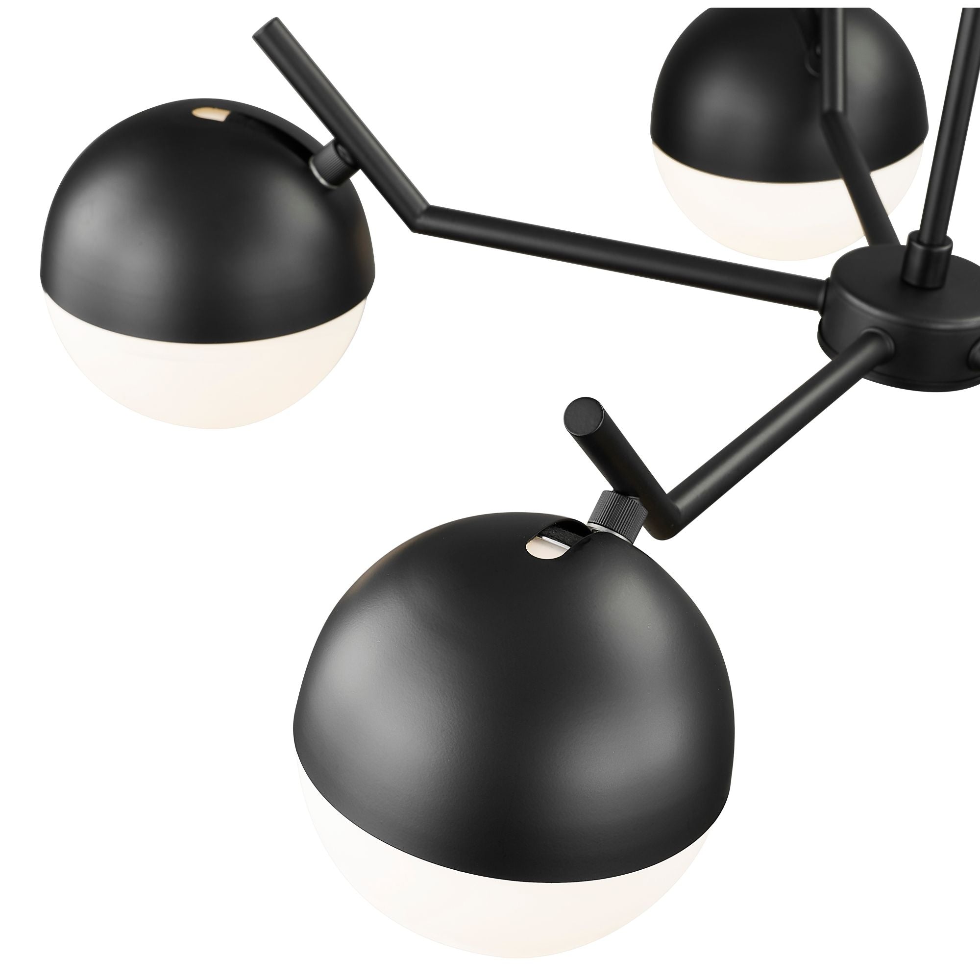Realm Sphere 5 Light Chandelier Matte Black