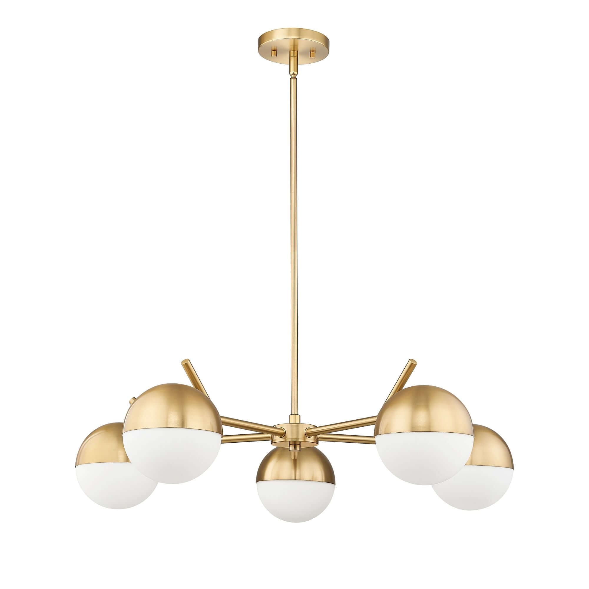 Realm Sphere 5 Light Chandelier Modern Gold