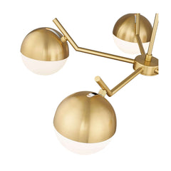 Realm Sphere 5 Light Chandelier Modern Gold