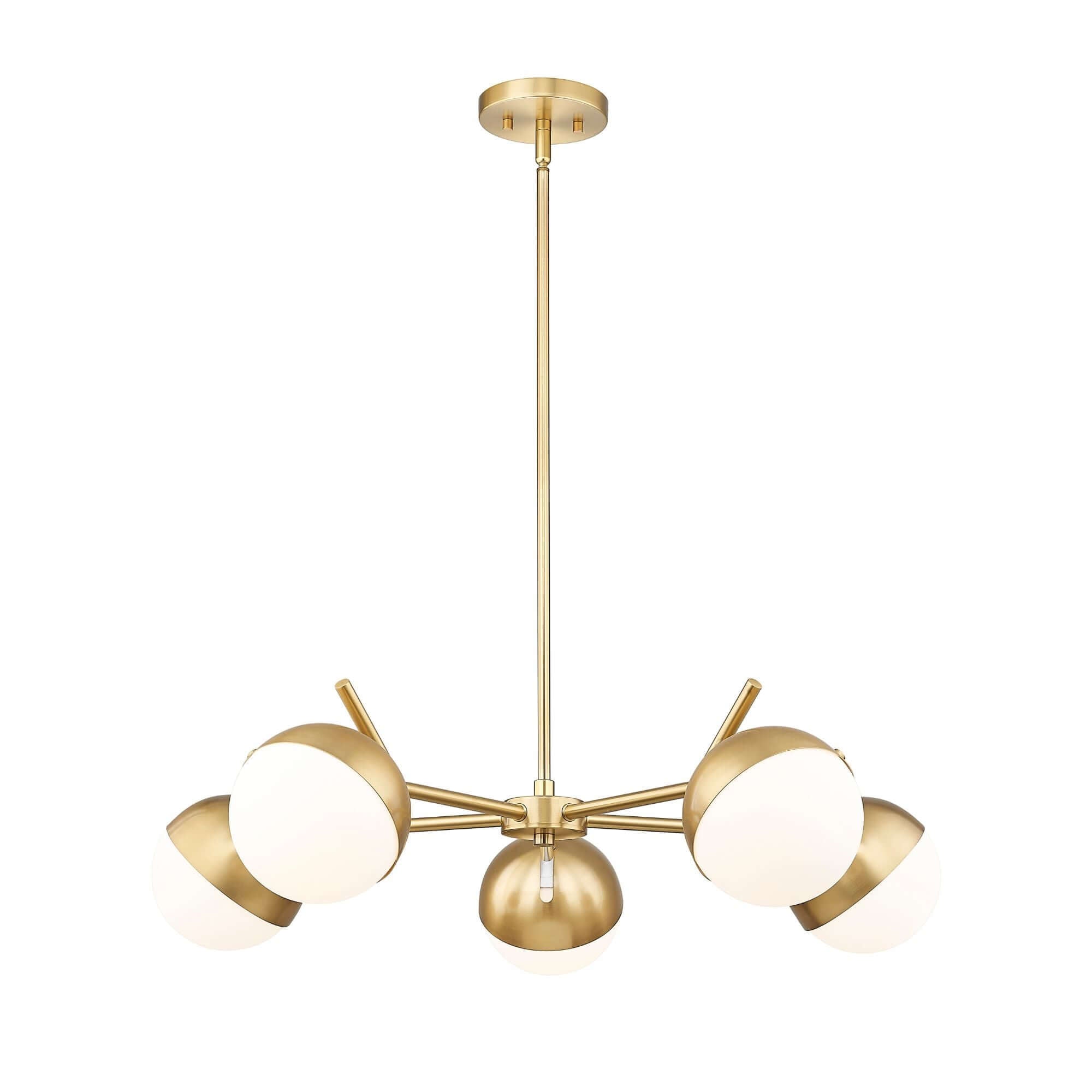 Realm Sphere 5 Light Chandelier Modern Gold