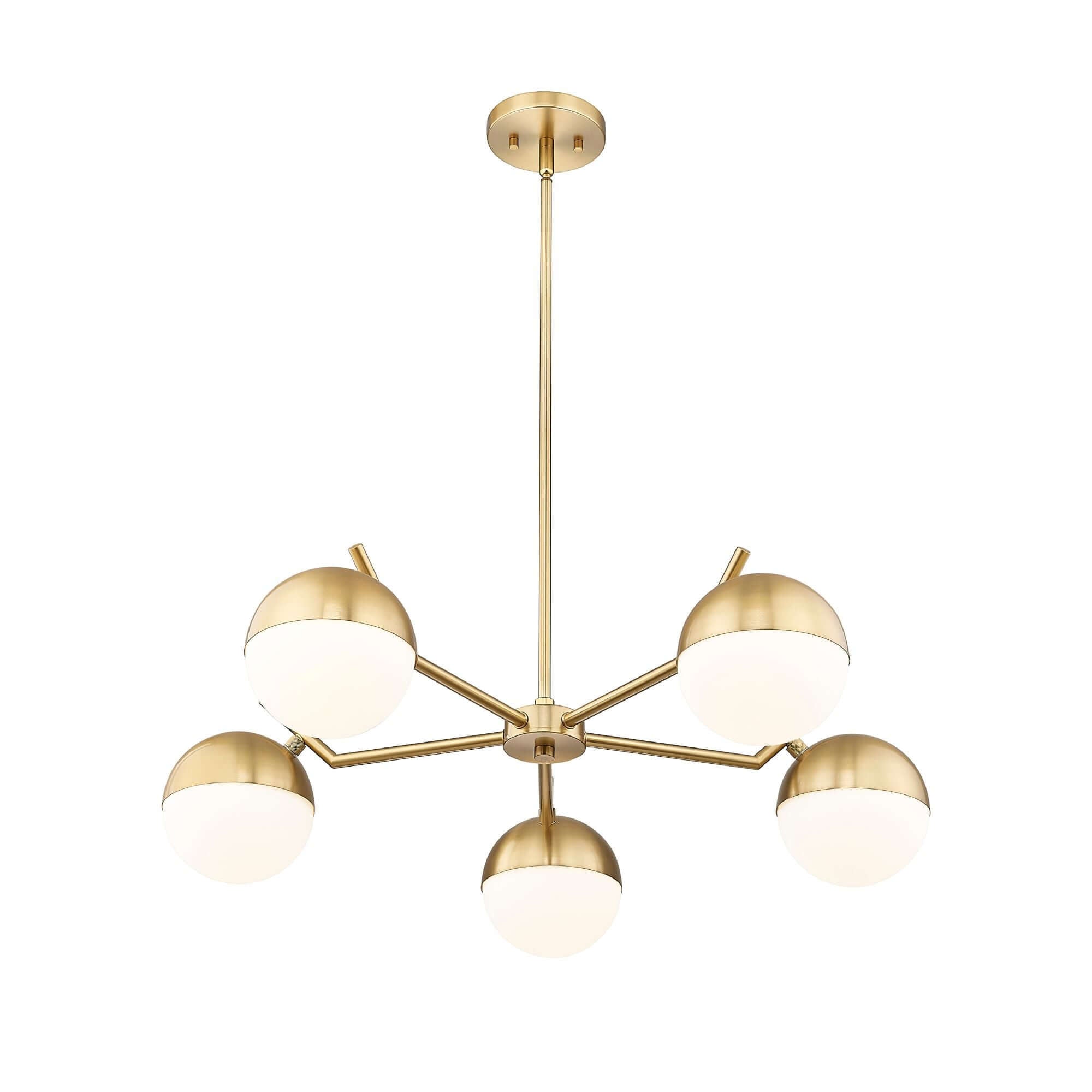 Realm Sphere 5 Light Chandelier Modern Gold