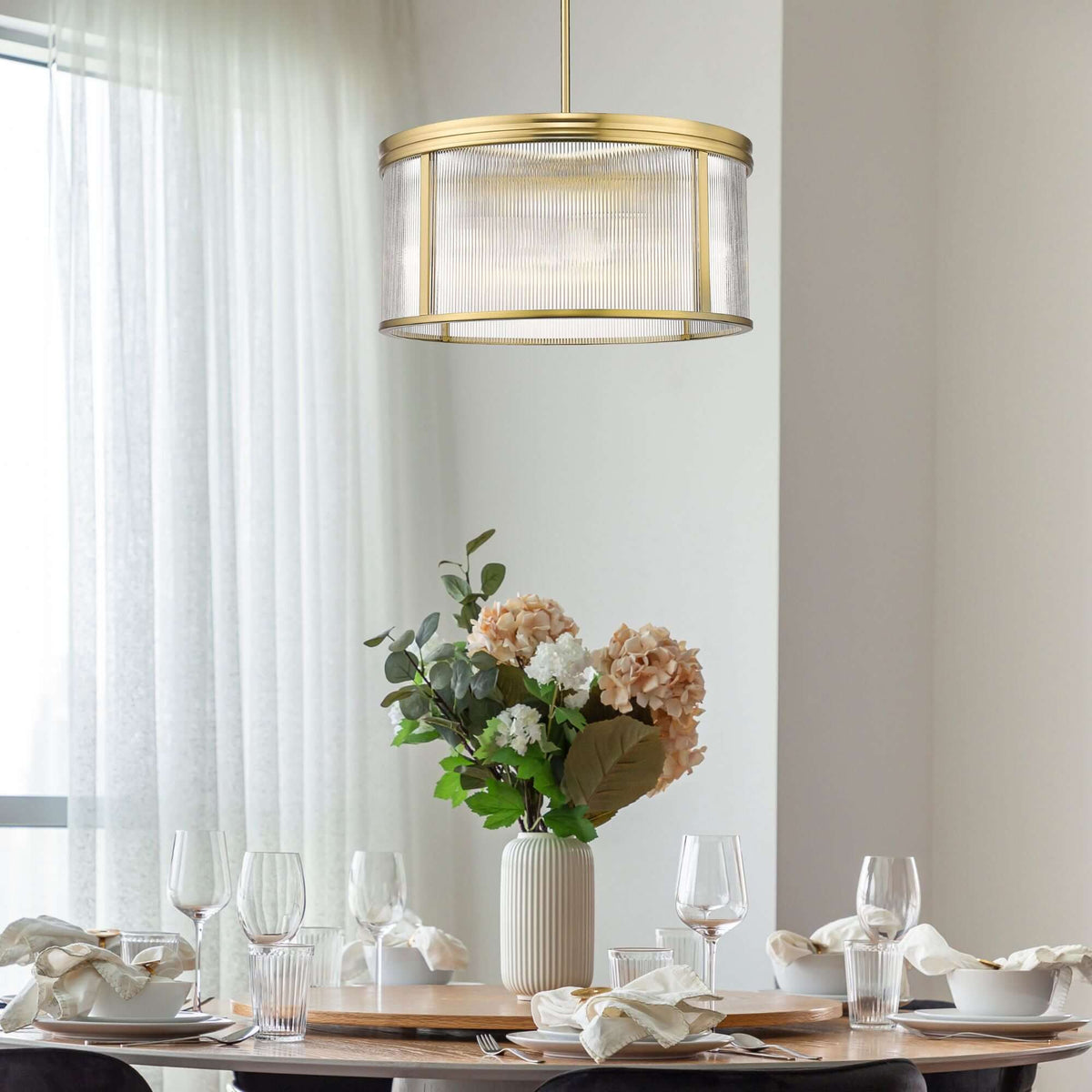 Carnaby 6 Light Chandelier Modern Gold