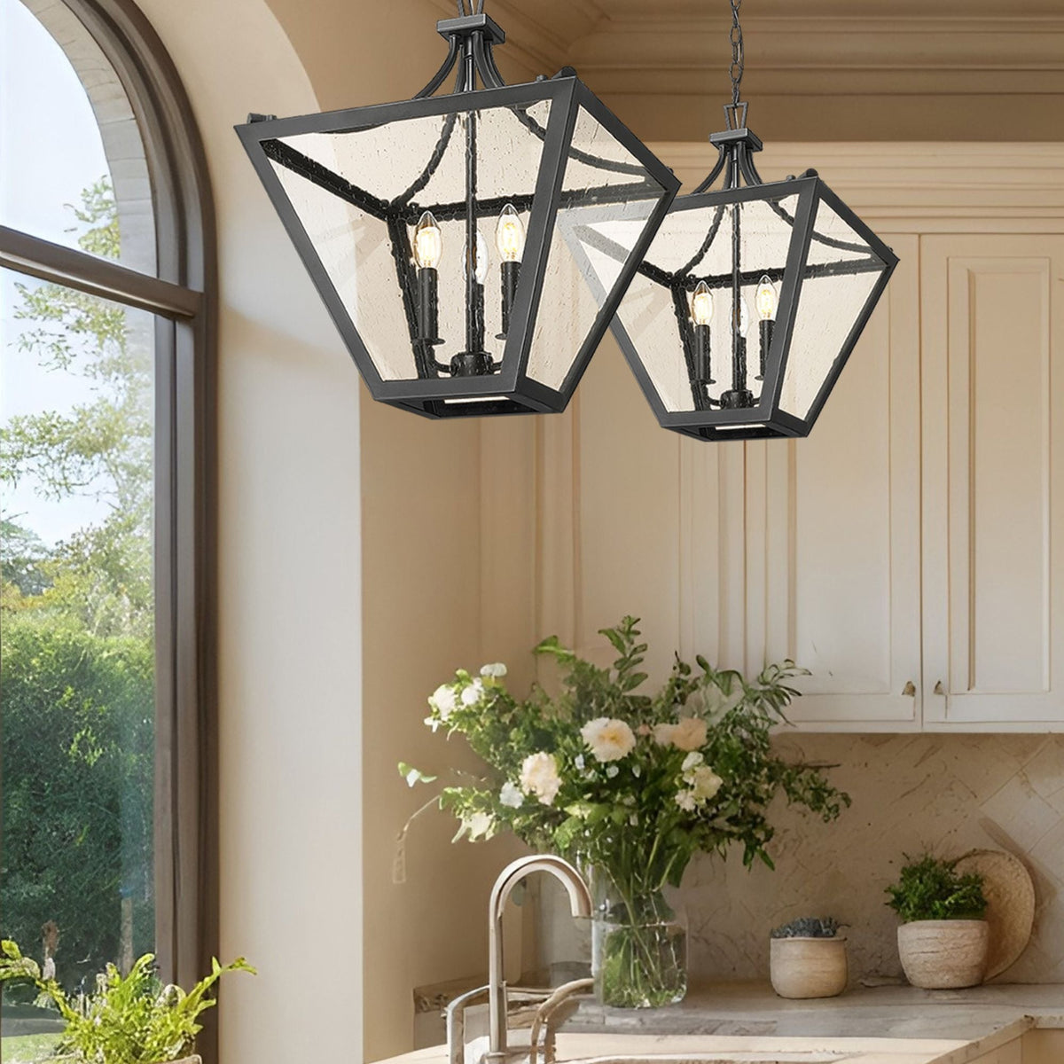 Montalcino 3 Light Chandelier Iron Ore
