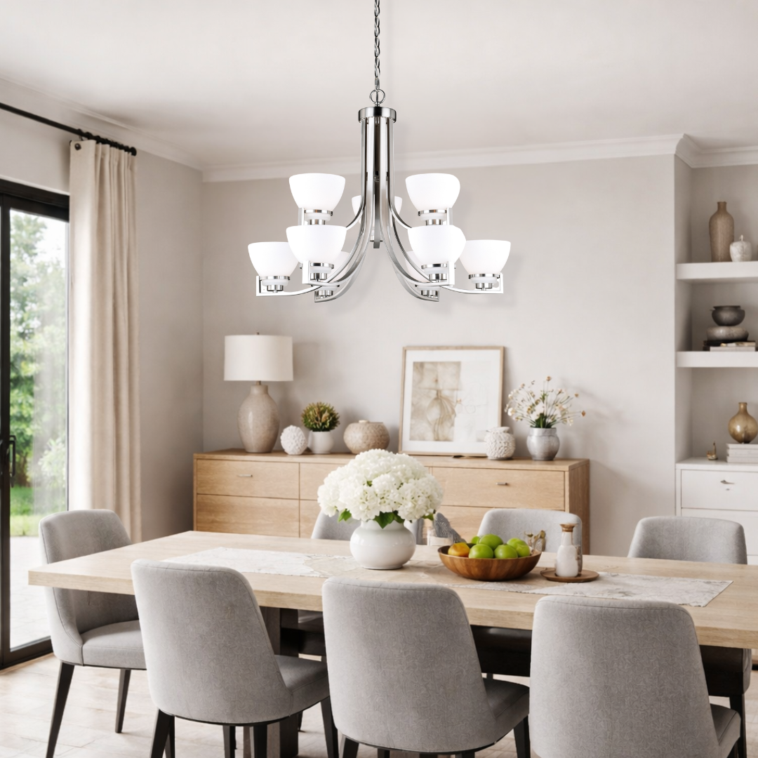 Metropolis 9-Light Chandelier