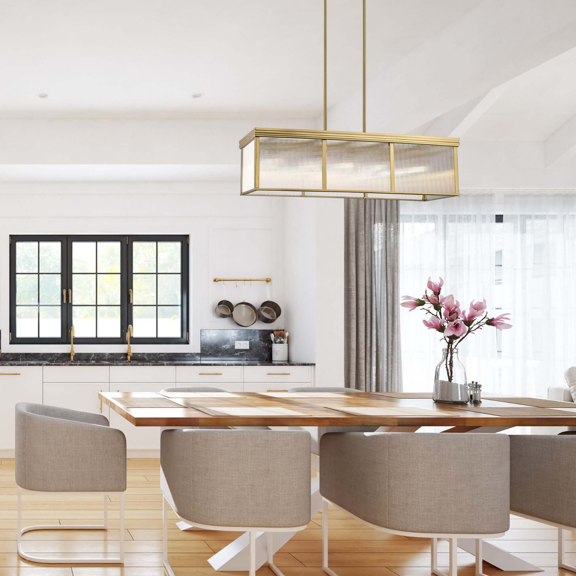 Carnaby 10 Light Pendant Modern Gold