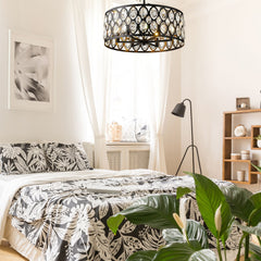 Dealey 6 Light Chandelier Matte Black