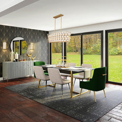 Harden 10 Light Linear Chandelier Modern Gold