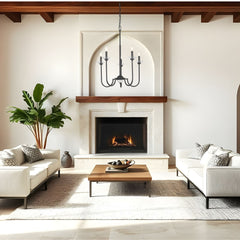 Allistair 5 Light Chandelier Matte Black