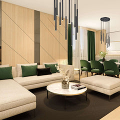 Forest LED 11 Light Chandelier Matte Black