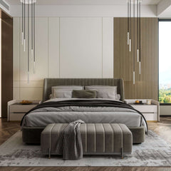 Forest LED 5 Light Chandelier Brushed Nickel