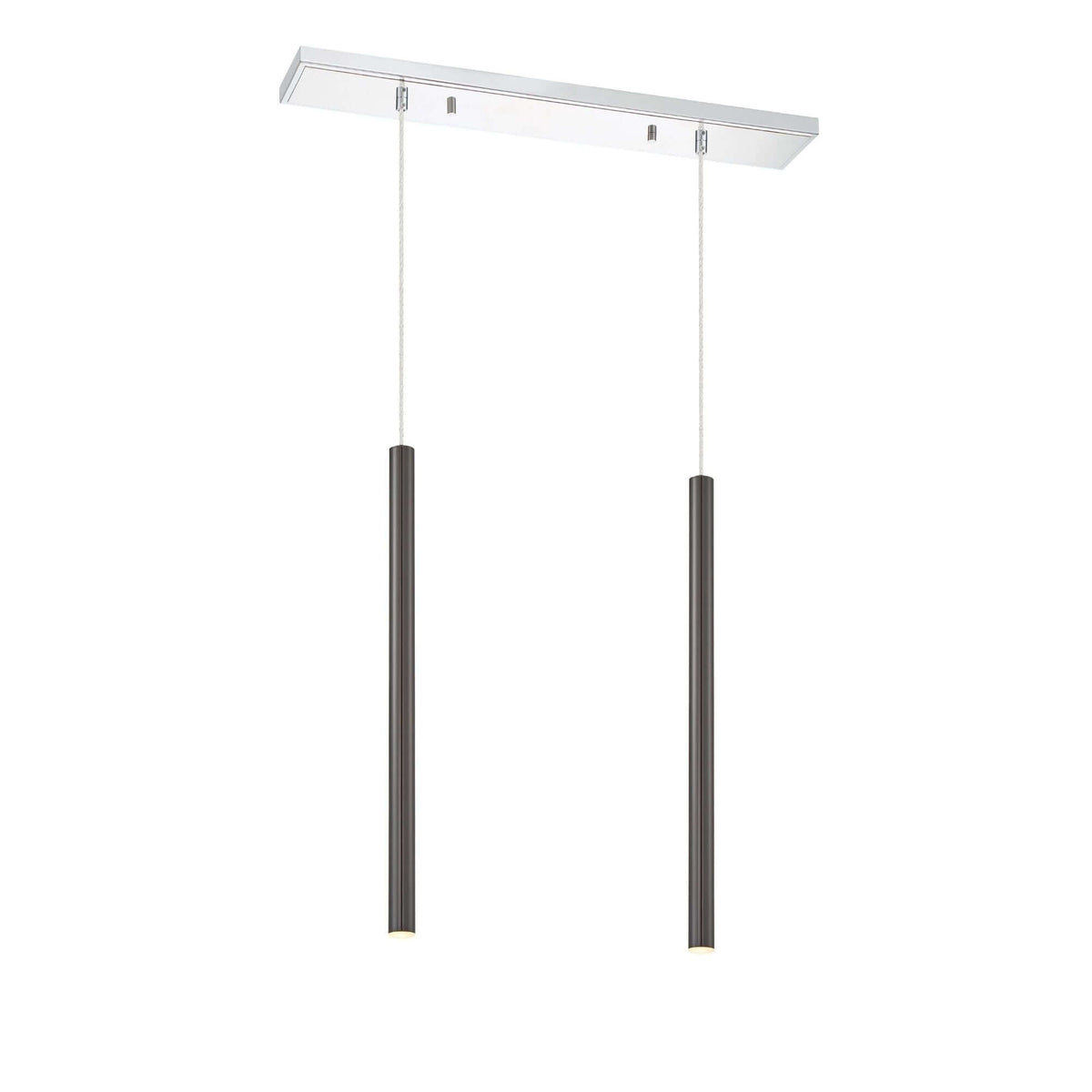 Forest LED 2 Light Linear Chandelier Chrome