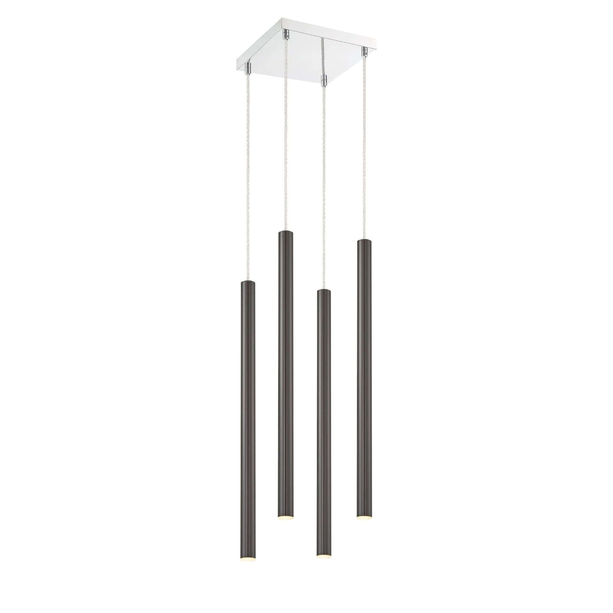 Forest LED 4 Light Chandelier Chrome