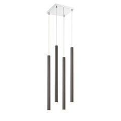 Forest LED 4 Light Chandelier Chrome